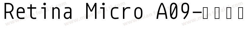 Retina Micro A09字体转换